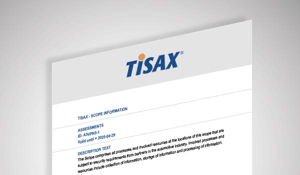 Benacchio | certificazione tisax